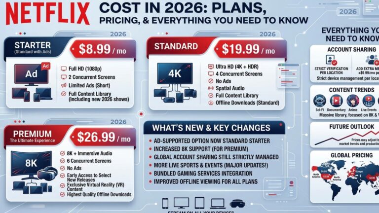 Netflix Cost in 2026: Plans, Pricing, and Everything You Need to Know