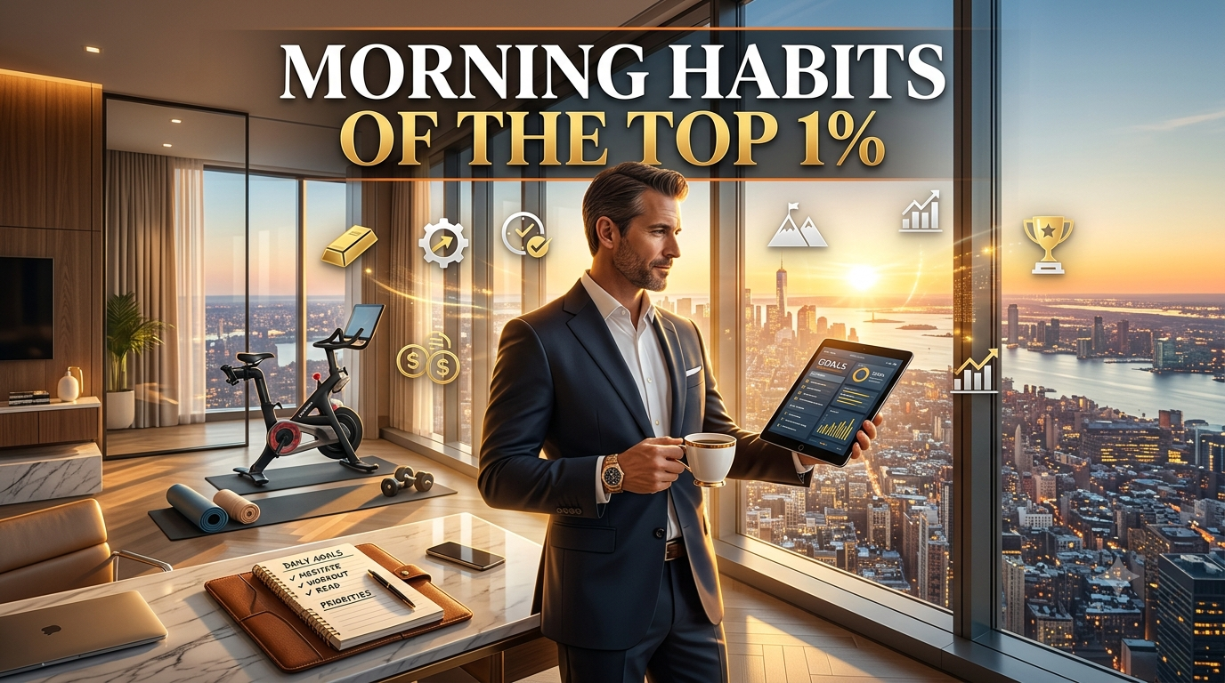What the Wealthiest 1 Percent Do With Their Morning That Others Skip