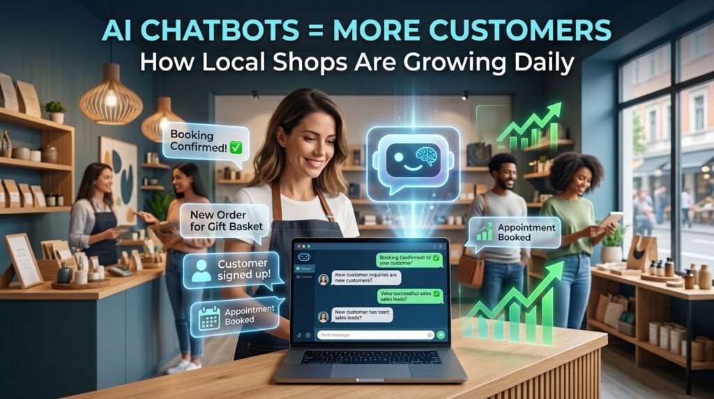 How Local Shops Are Using AI Chatbots to Get More Customers Daily