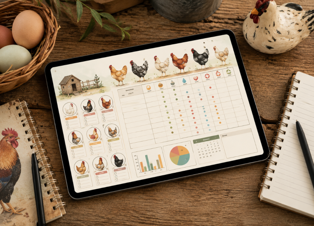 How to Create a Chicken Flock Tracker That Sells on Etsy